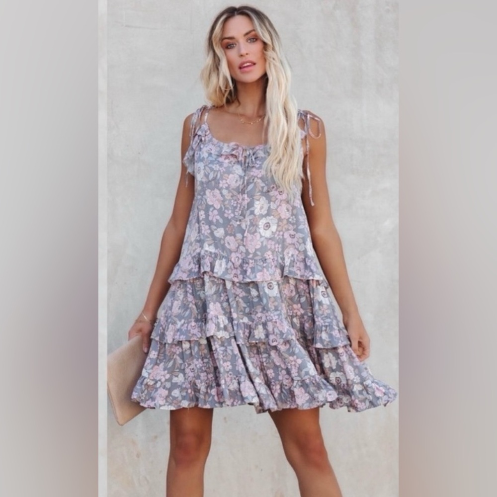 Vici Pastel Floral Dress